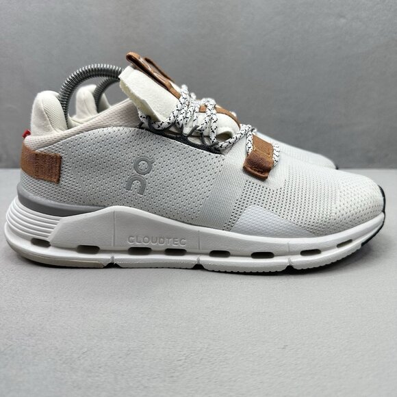ON CloudNova Womens Size 9.5 White | Pearl Athletic Running Sneakers Comfort - Picture 1 of 8